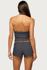 Lirah Laced Up Halter Top