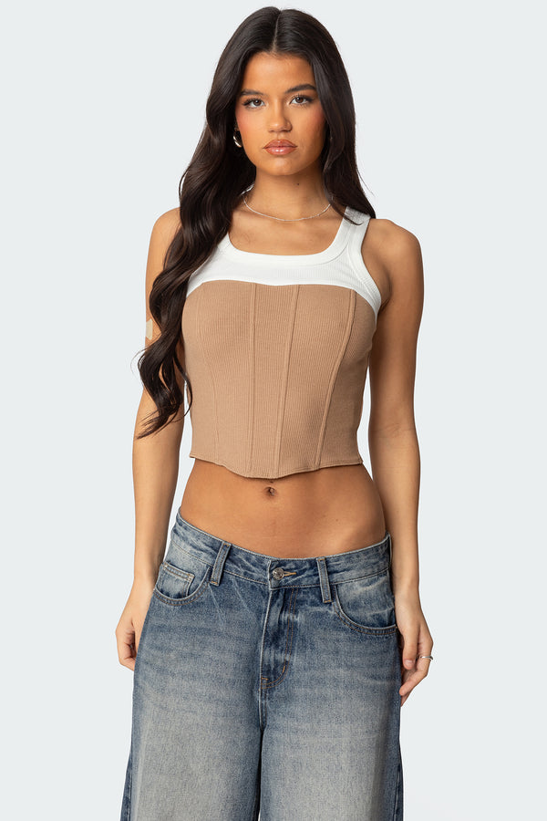 Ila Contrast Layered Corset view 1