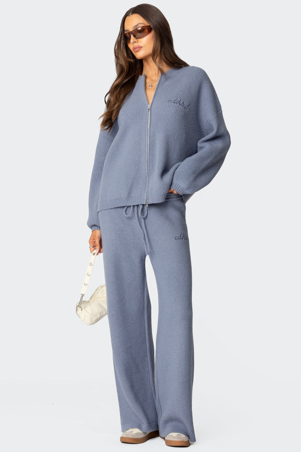 Kris Ribbed Knit Sweatpants view 1
