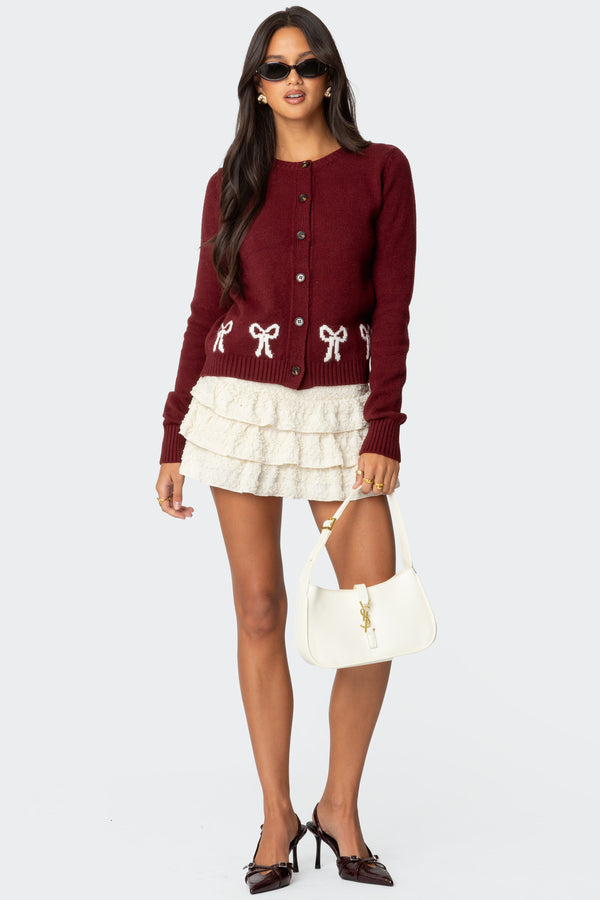 Rona Bow Knit Cardigan view 2