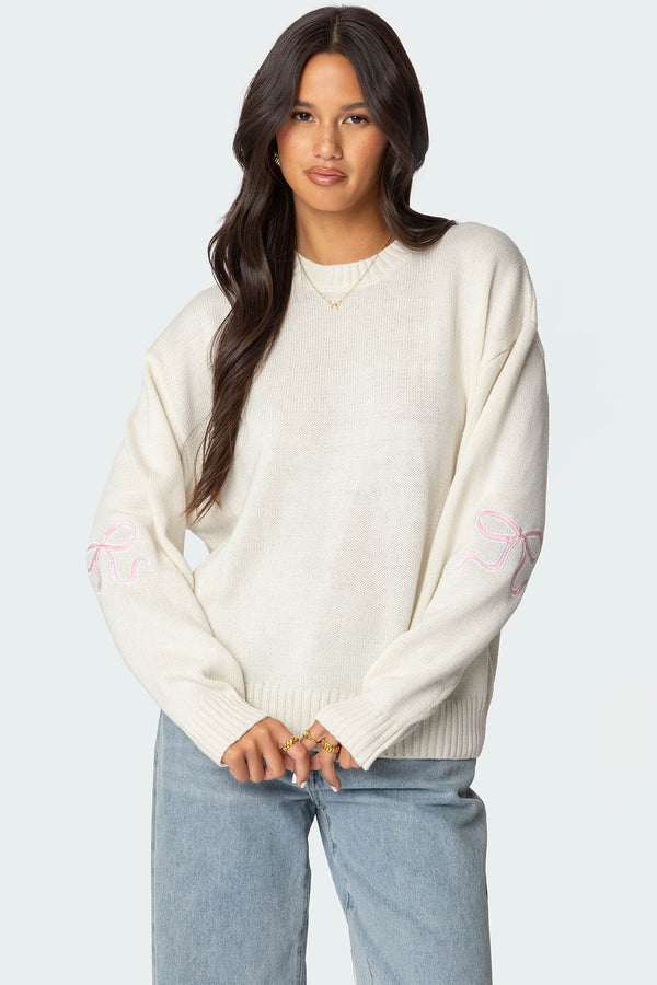 Rutie Bow Patch Sweater view 1