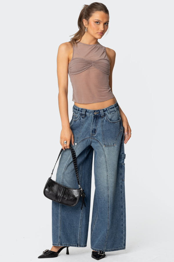 Tal Low Rise Baggy Carpenter Jeans view 1