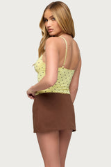 Gabriana Polka Dot Cupped Bodysuit