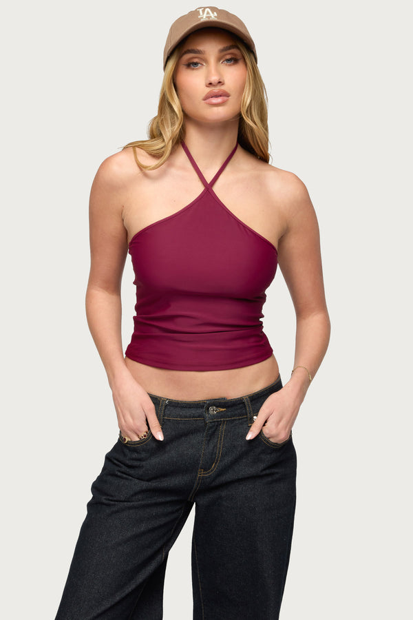 Alaynah Halter Top view 1