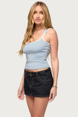 Valentina Striped Square Neck Tank Top