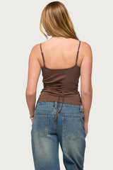 Nancie Lace Up Tank Top