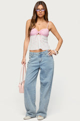 Tilly Mixed Print Top