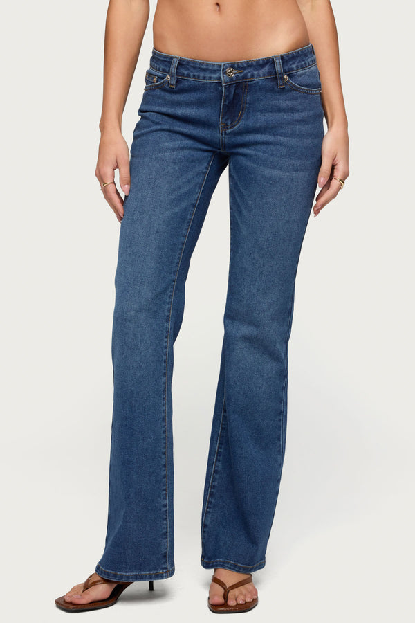 Vania Ultra Low Rise Bootcut Jeans view 2