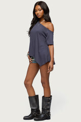 Josy Off Shoulder Handkerchief Top