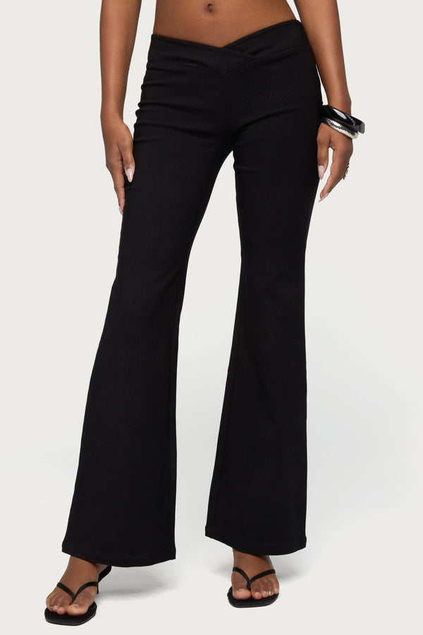 Alyce Crossover Flared Pants view 2