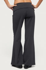 Petite Wide Leg Foldover Pants