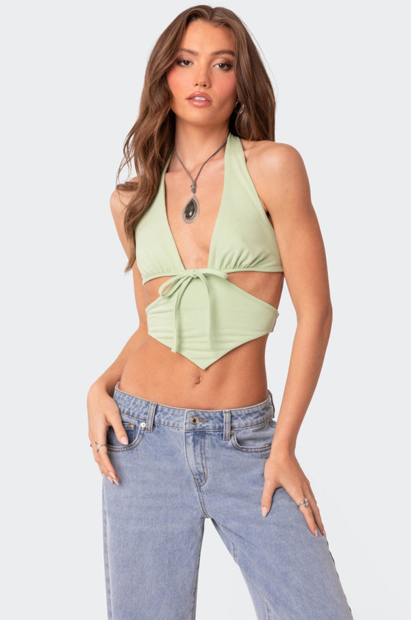 Cady Tie Front Cut Out Top view 1