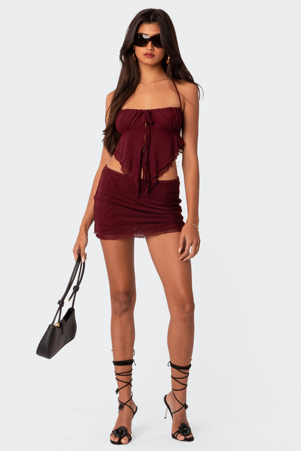 Ariyah Mesh Mini Skirt view 2