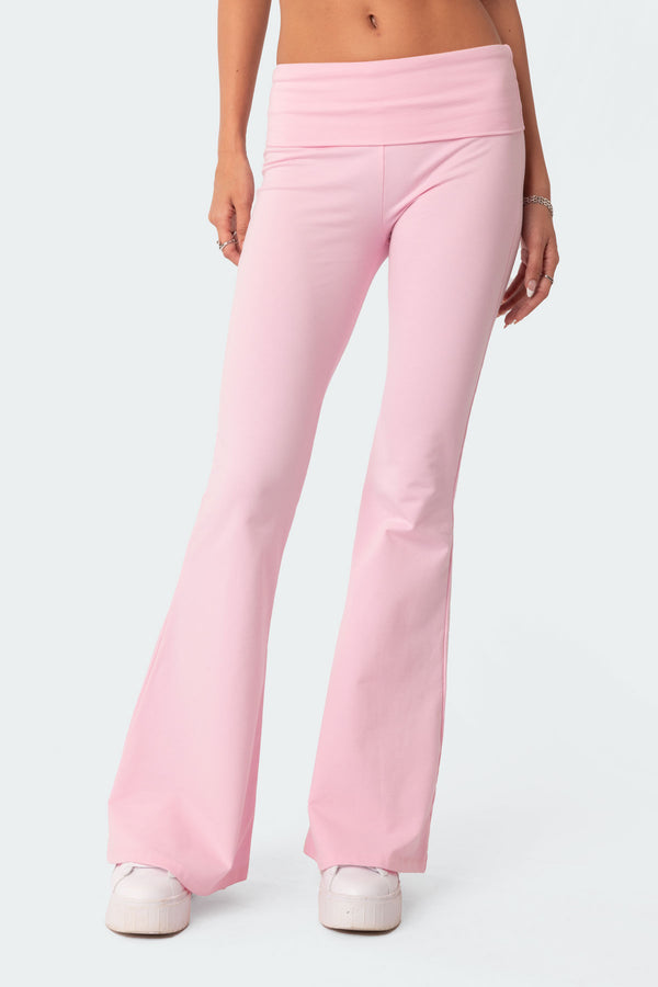 Naomi Foldover Flared Leggings view 2
