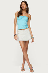 Seaborn Strapless Twist Front Top