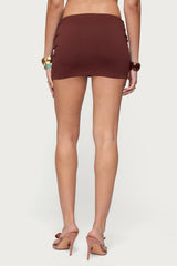 Neri Beaded Belt Mini Skirt