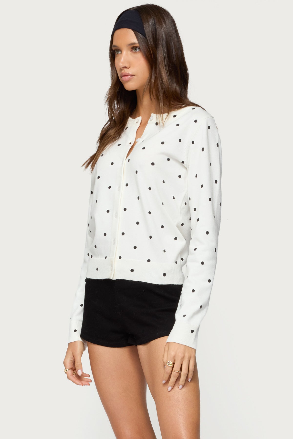 Shea Polka Dot Knitted Cardigan
