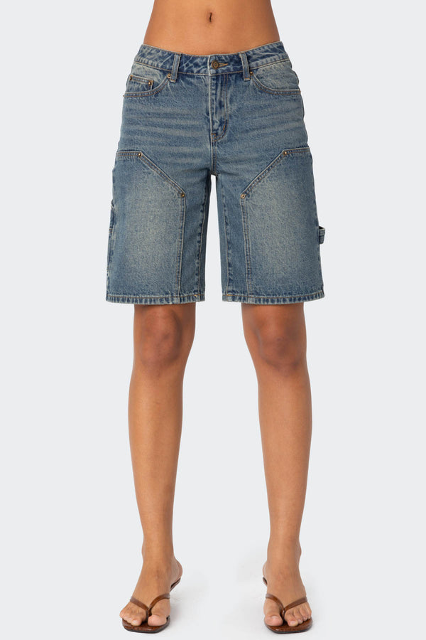 Carpenter Denim Bermuda Shorts view 2