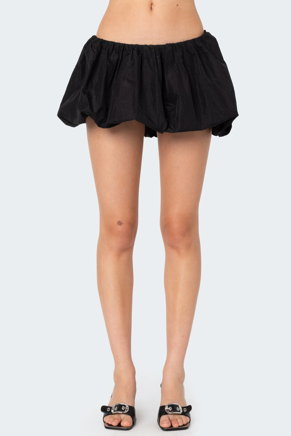 Jora Nylon Bubble Mini Skirt view 2