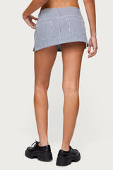 Liliane Striped Mini Skort
