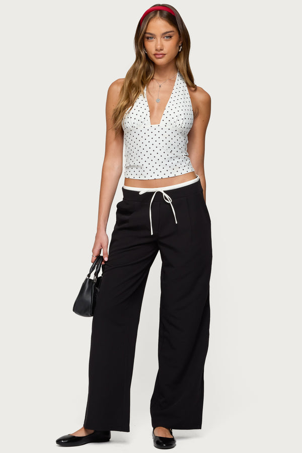 Peekaboo Drawstring Pants view 1