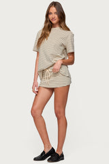 Brena Striped Oversized T Shirt