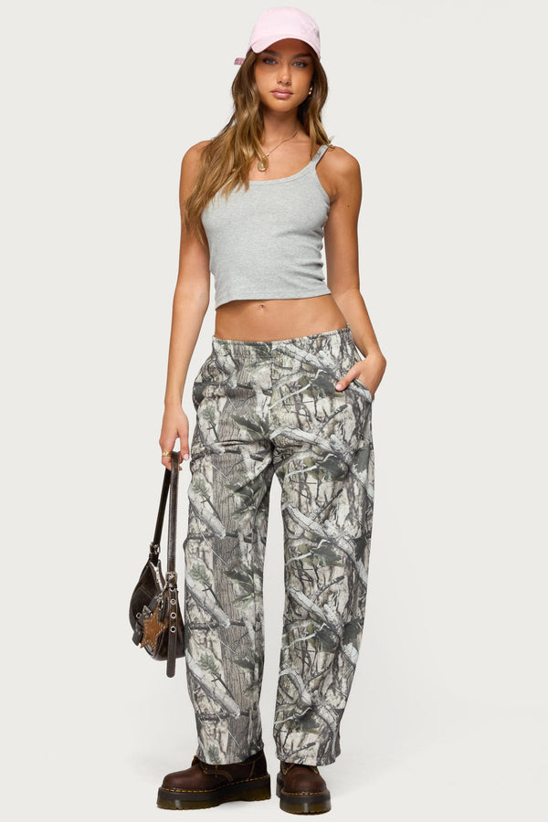 Camo Straight Leg Sweatpants view 1