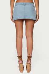 Camelia Denim Mini Skort