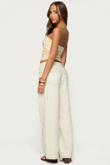 Cicilla Vintage Mixed Print Tube Top