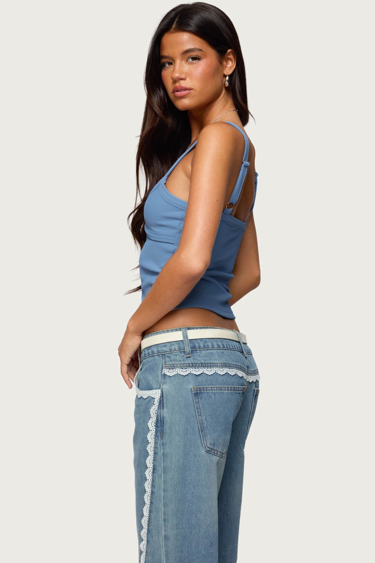 Karin Cut Out Ribbed Tank Top