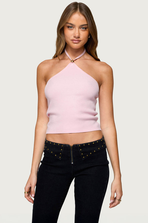 Hollis Knit Halter Top view 1