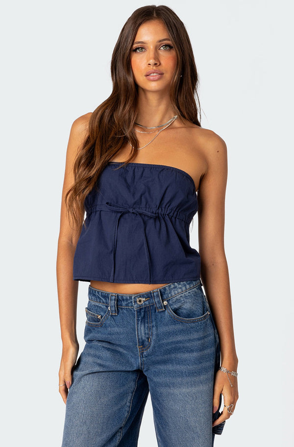 Reva Strapless Top view 1