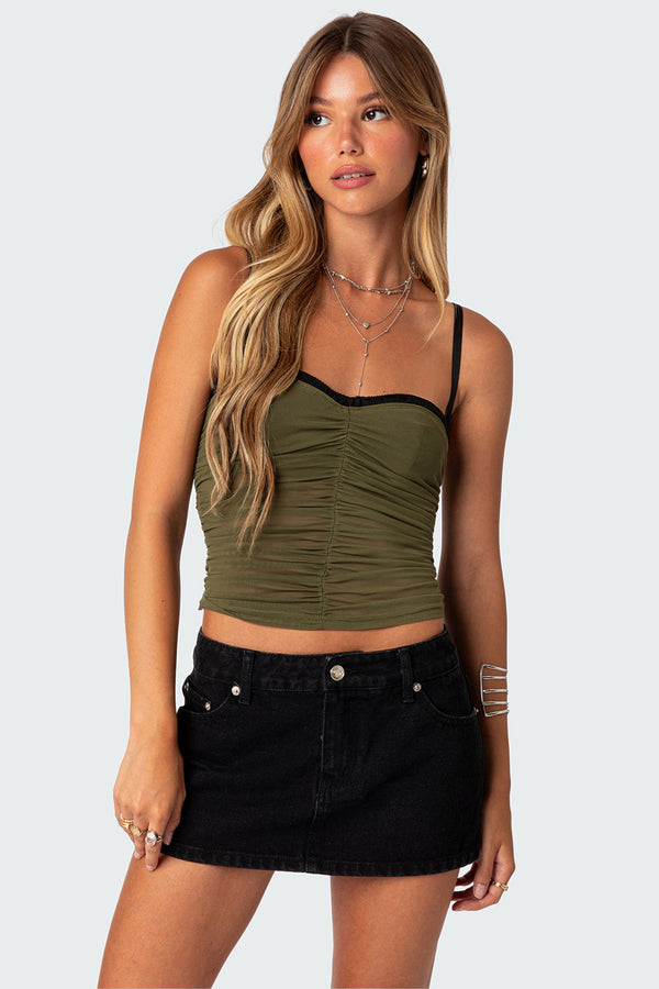 Moira Mesh Bra Top view 1