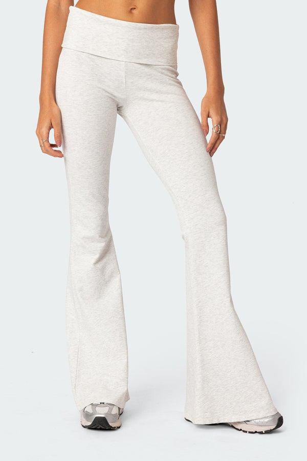 Naomi Foldover Flared Leggings view 2