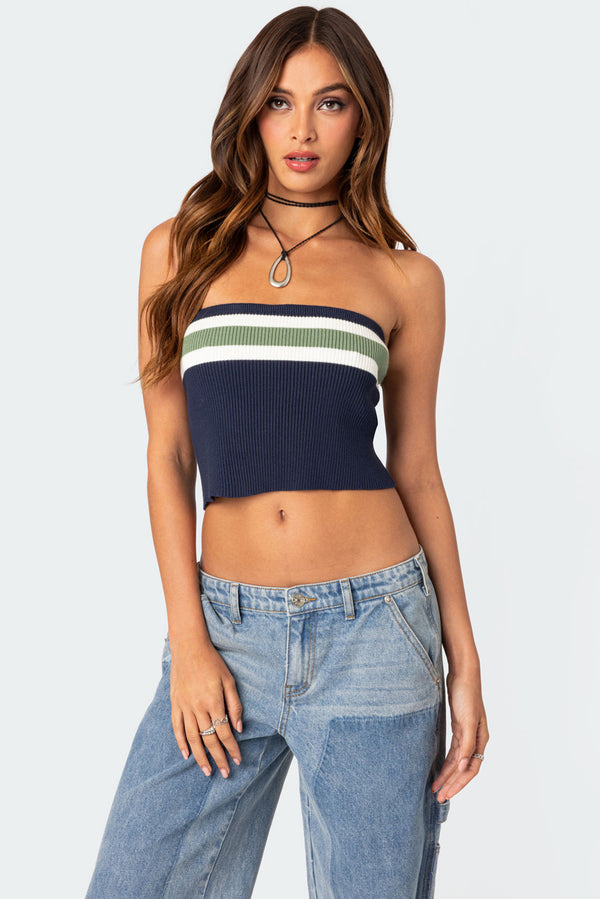Cyprus Knit Tube Top view 1