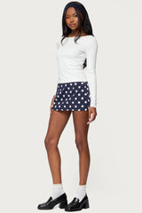 Savi Boat Neck Long Sleeve Top