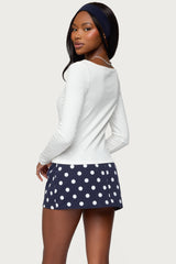 Savi Boat Neck Long Sleeve Top