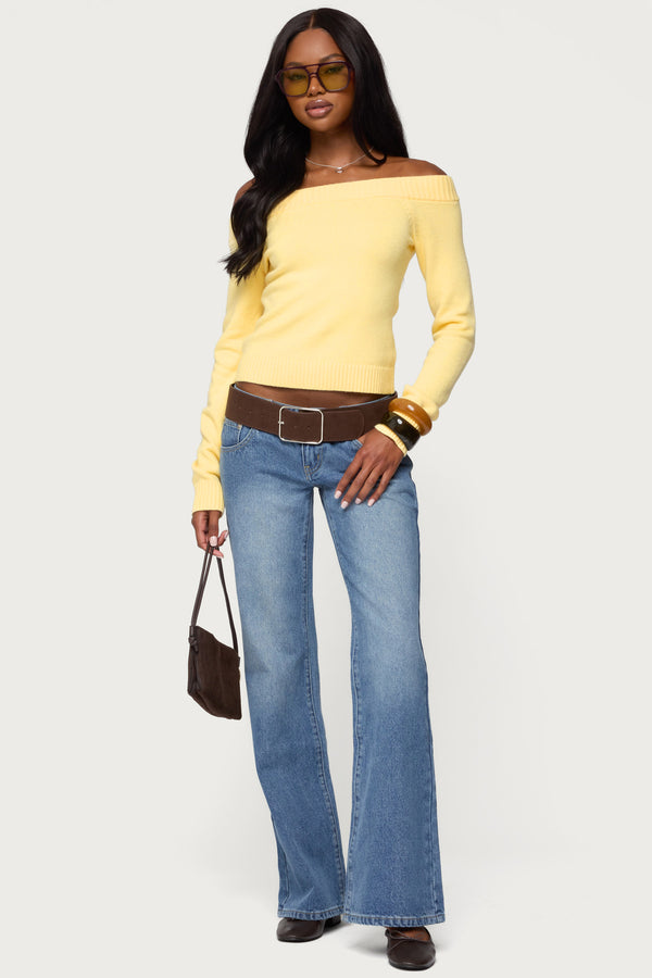 Elona Off Shoulder Knit Top view 2