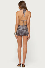 Malisha Iridescent Printed Mini Dress