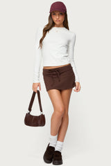 Bayside Slitted Micro Skort