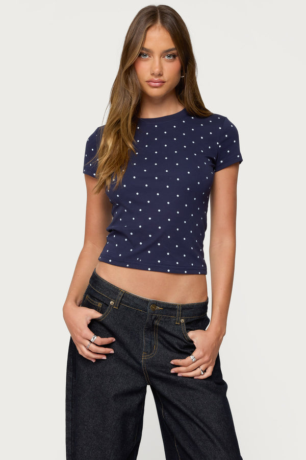 Lorenzo Polka Dot T Shirt view 1