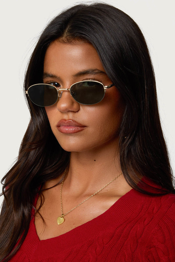 Luella Round Metal Sunglasses view 1