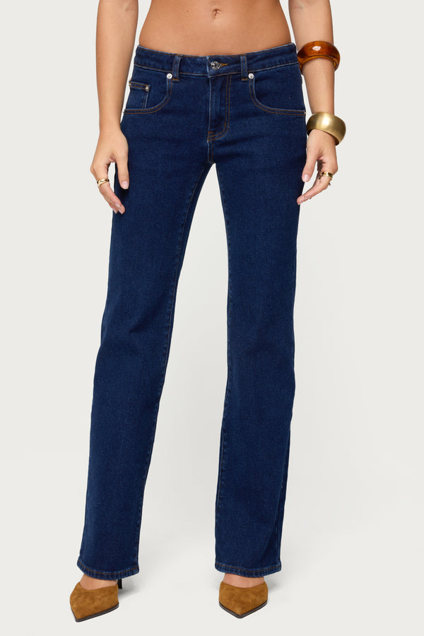 Jemima Low Rise Straight Leg Jeans view 2