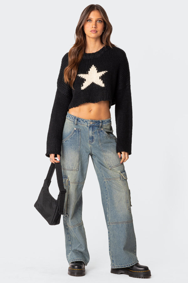 Mega Star Cropped Sweater view 2