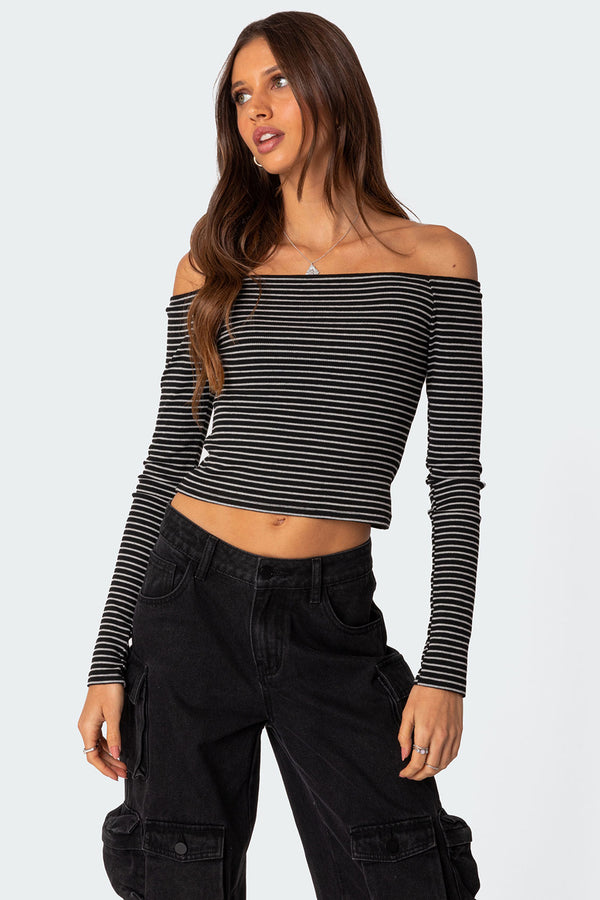 Canary Ribbed Top view 1