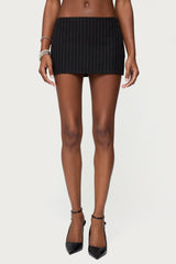 Maeve Pinstripe Mini Skort