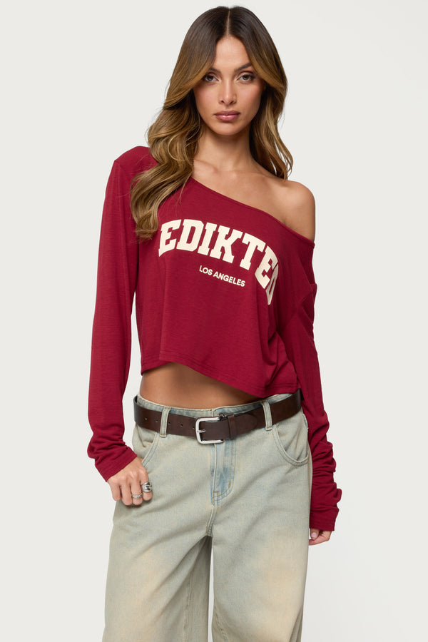LA Babe Off Shoulder Top view 1