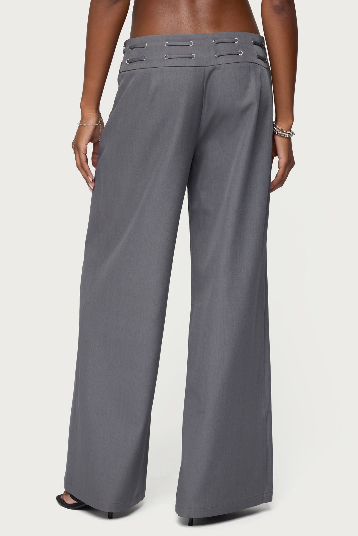 Willard Baggy Lace Up Belt Pants