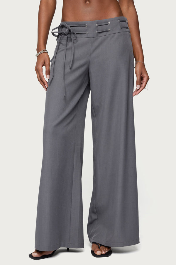 Willard Baggy Lace Up Belt Pants view 2