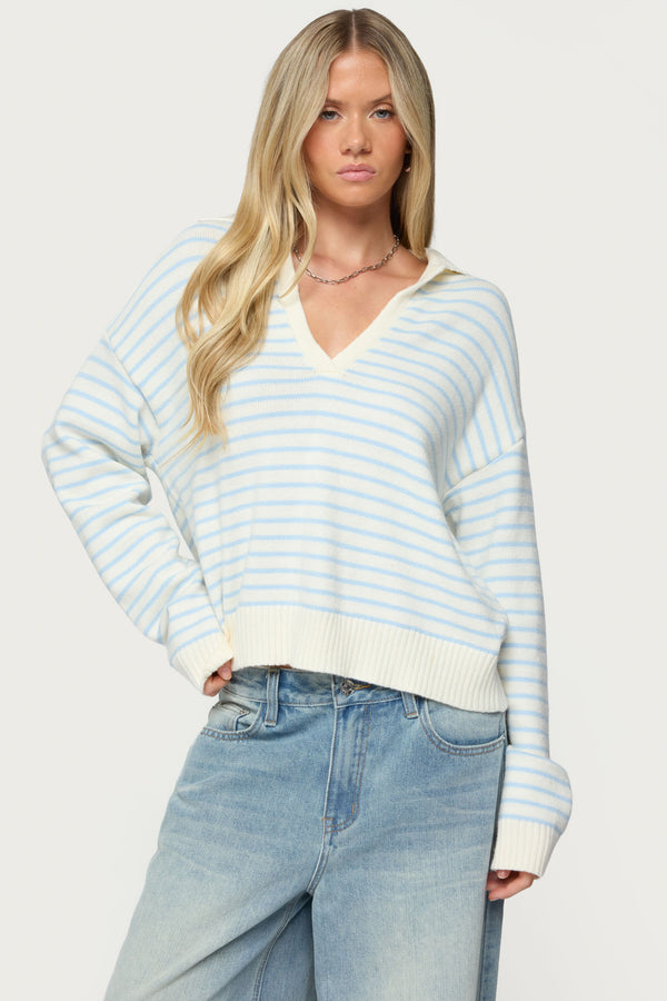 Copenhagen Oversized Striped Sweater view 1